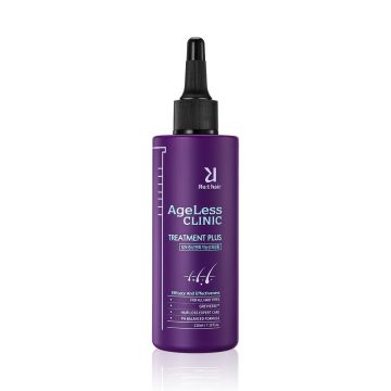 Tratament impotriva caderii parului cu efect de repigmentare a firelor albe Ageless Clinic Treatment Plus, 210ml, Rut Hair