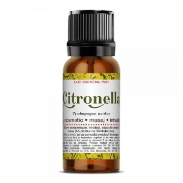 Ulei esential de Citronella, 10ml, Steaua Divina