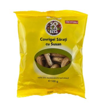 Covrigei sarati cu susan, 100g, Solaris