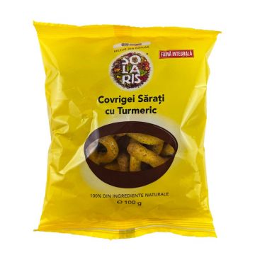 Covrigei sarati cu Turmeric, 100g, Solaris