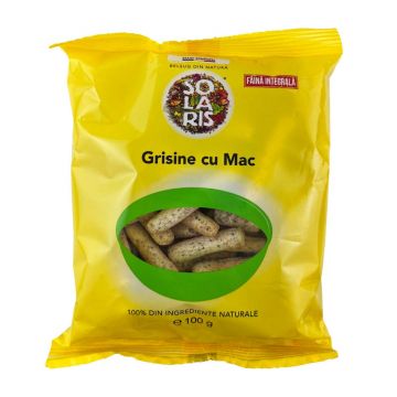 Grisine din faina integrala si mac, 100g, Solaris