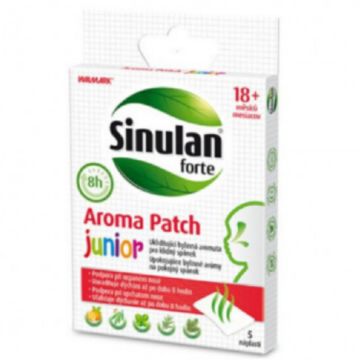 Plasturi Sinulan Forte Aroma Patch Junior 18 luni +, 5 bucati, Walmark