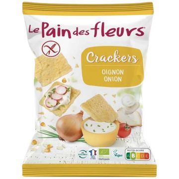 Crackers ecologici cu ceapa fara gluten, 75g, Le Pain des Fleurs