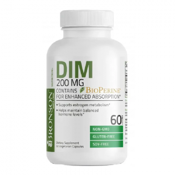 DIM cu Bioperina, 60 capsule, Bronson Laboratories