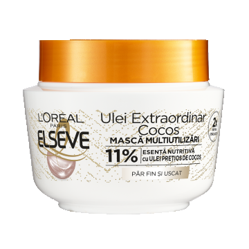 Masca de par Ulei Extraordinar Cocos, 300ml, Elseve