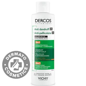 Sampon + balsam 2 in 1 Dercos, 400ml, Vichy