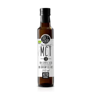 Ulei Eco de cocos MCT C8 cu 99% Acid caprilic, 250ml, Diet Food