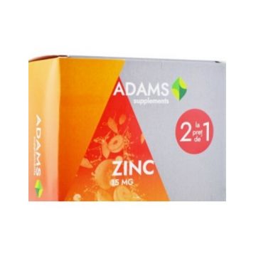 Adams Vision Zinc 15mg - 30 comprimate (pachet promo 1+1)