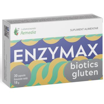 Enzymax Biotics Gluten, 30 capsule, Laboratoarele Remedia