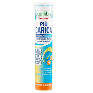 Equilibra Piu Carica Potasiu Magneziu Calciu Vitamina C si E 20 tablete efervescente