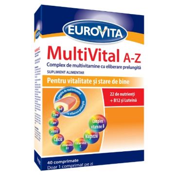 Eurovita MultiVital A-Z - 40 comprimate