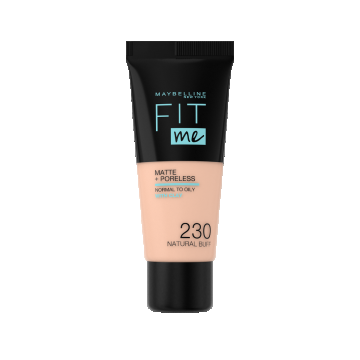 Fond de ten Matte & Poreless 230 Natural Buff Fit Me, 30ml, Maybelline