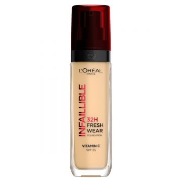 Fond de ten rezistent la transfer Infaillible 32H Fresh Wear 130 Rece, 30ml, L'Oreal Paris