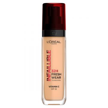 Fond de ten rezistent la transfer Infaillible 32H Fresh Wear 200 Cald, 30ml, L'Oreal Paris