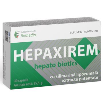 Hepaxirem Hepato Biotics, 30 capsule, Laboratoarele Remedia