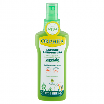 Lotiune naturala antitantari/insecte cu citriodiol si aloe pentru intreaga familie, 100ml, Orphea