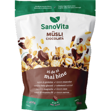 Musli cu ciocolata, 400g, SanoVita