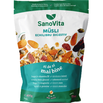 Musli echilibru digestiv, 400g, SanoVita