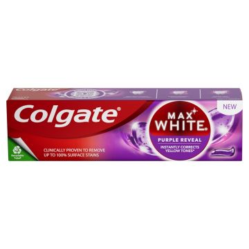 Pasta de dinti Max White Purple Reveal, 75ml, Colgate