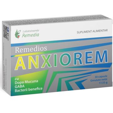 Remedios Anxiorem, 30 capsule, Laboratoarele Remedia