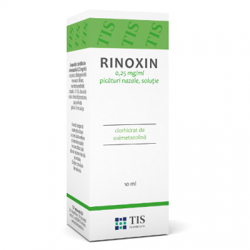 Rinoxin 0.25mg/ml picaturi nazale - 10ml Tis Farmaceutic