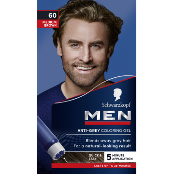 Vopsea de par pentru barbati Men Perfect NO.60 Saten Mediu, 80ml, Schwarzkopf