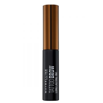 Vopsea gel pentru sprancene Tattoo Brow Peel-Off Tint Medium Brown, 4.9g, Maybelline