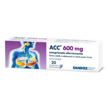 ACC 600mg - 20 comprimate efervescente Sandoz