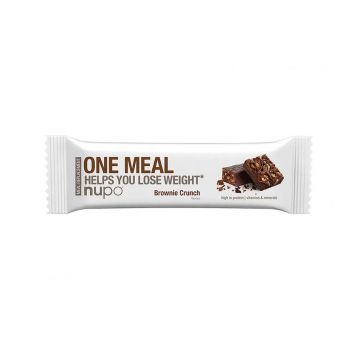 Baton One Meal Brownie Crunch, 1 bucata, Nupo