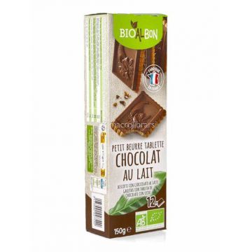 Biscuiti cu ciocolata cu lapte, 150g, Bioalbon