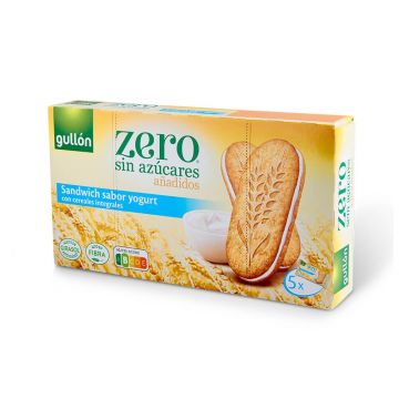 Biscuiti cu crema de iaurt si cereale integrale fara zahar, 220g, Gullon