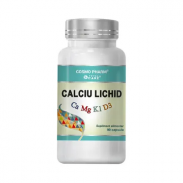 Calciu lichid, 90 capsule, Cosmo Pharm