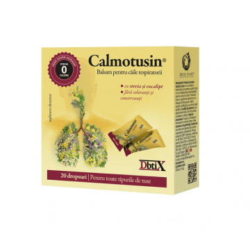 Calmotusin cu stevia Dbtix 20 bomboane