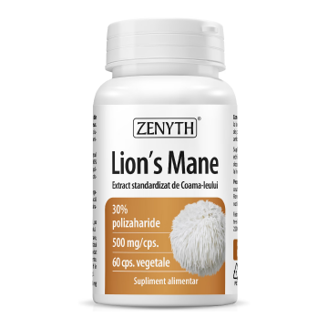 Lion's Mane, 60 capsule, 500mg, Zenyth