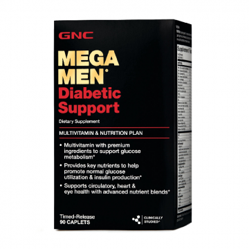 Multivitamine pentru barbati Diabetic Support Mega Mega Men, 90 tablete, GNC