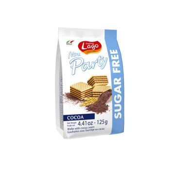 Napolitane cu cacao fara zahar, 125g, Lago