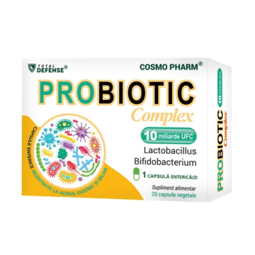 Probiotic Complex 10 miliarde UFC, 20 capsule, Cosmo Pharm