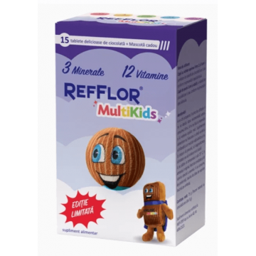 Refflor Multikids 15 tablete + Mascota Hyllan Cadou