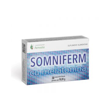 Somniferm cu melatonina, 30 comprimate, Laboratoarele Remedia