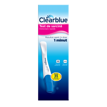 Test de sarcina detectare rapida, 1 bucata, Clearblue