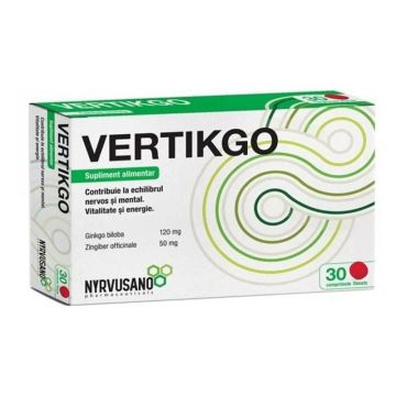 Vertikgo 30 comprimate Nyrvusano Pharmaceuticals