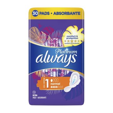 Absorbante Platinum Normal, 30 bucati, Always