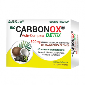 Bio Carbonox Activ Complex Detox 500mg, 30 capsule, Cosmo Pharm