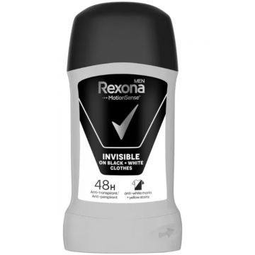 Deodorant stick Invisible Black&White, 50ml, Rexona