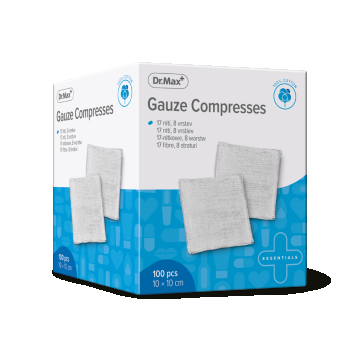 Dr. Max Comprese non-sterile 10x10cm, 100 bucati