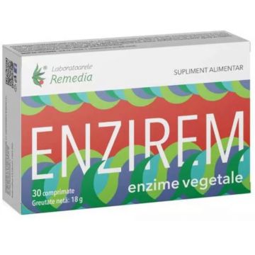 Enzirem, 30 comprimate, Laboratoarele Remedia