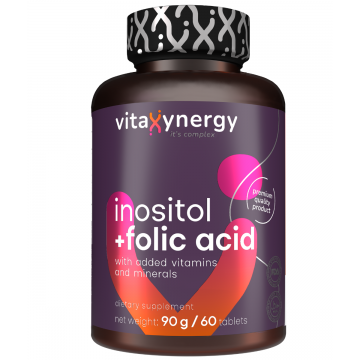 Inositol + Acid Folic, 60 tablete, Vitaxynergy