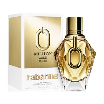 Paco Rabanne Million Gold, Apa de Parfum, Femei (Gramaj: 90 ml)