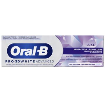 Pasta de dinti Pro 3D White Advanced Luxe Perfection, 75ml, Oral-B