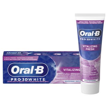 Pasta de dinti Pro 3D White Vitalizing Fresh, 75ml, Oral-B